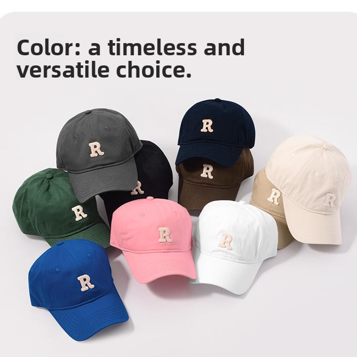Adjustable Cotton Baseball Cap with Curved Brim