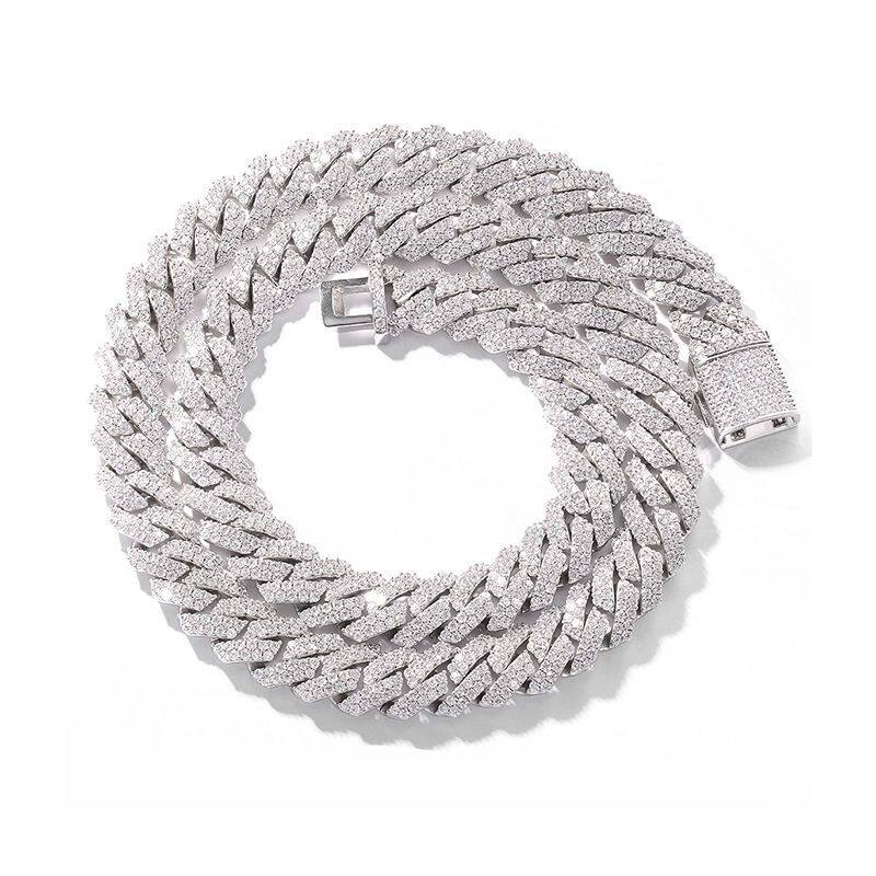 Diamond Cuban Chain Necklace with Zircon