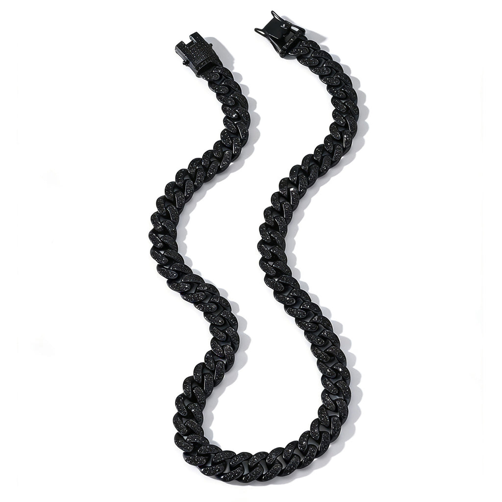 Hip Hop Style Full Diamond Cuban Chain Necklace