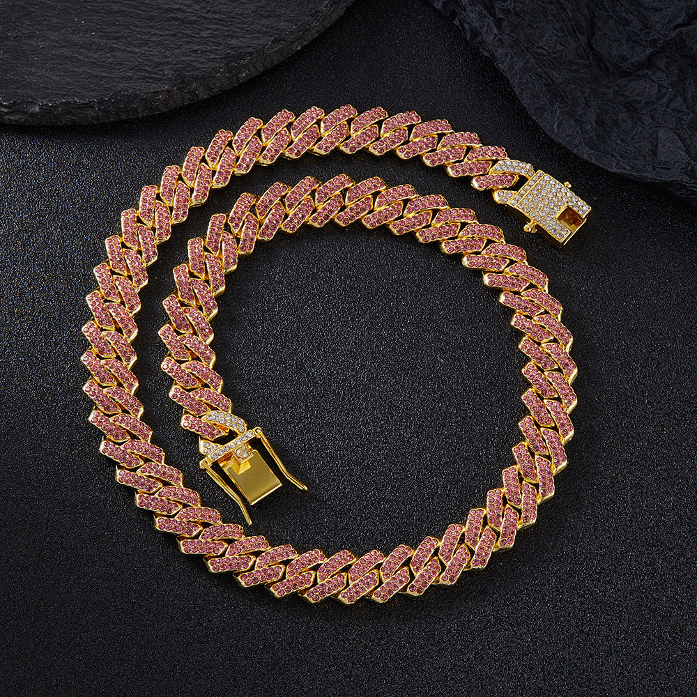 Diamond Cuban Chain Necklace Hip Hop Jewelry