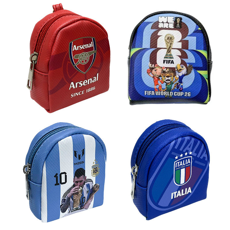 Football Team Coin Purse Key Storage