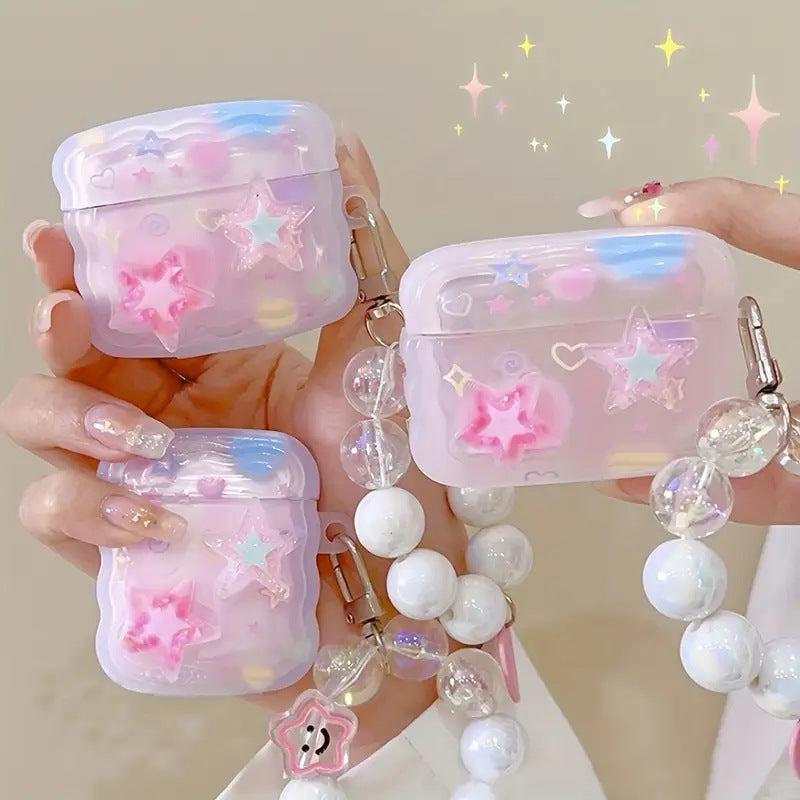 Three-dimensional Star-shaped Apple Bluetooth Wireless Earphones Case