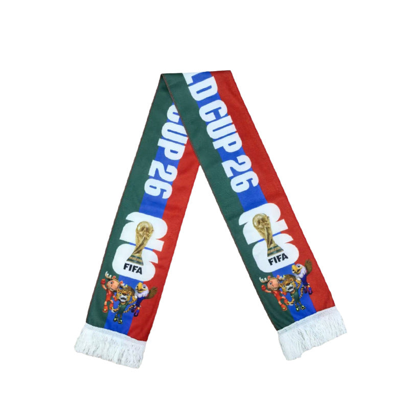 Football Fans Plush Scarf with Team Badges