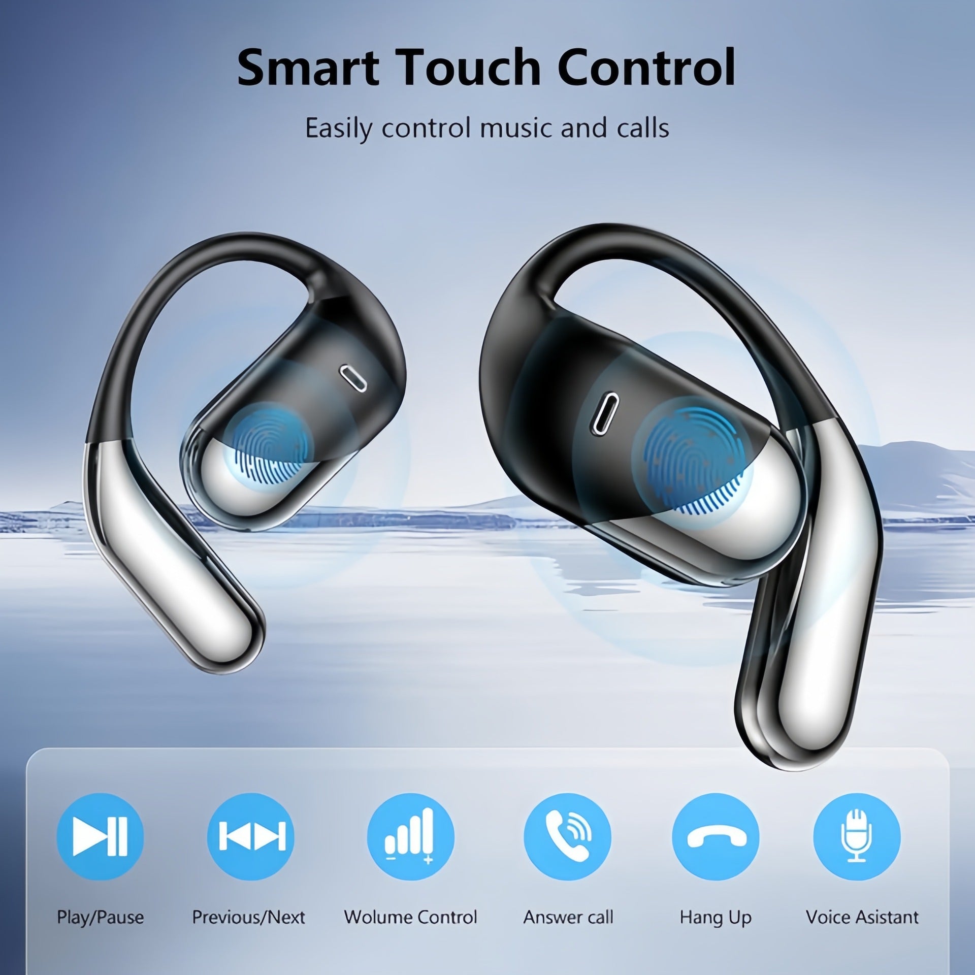 AI Translation Bluetooth Earphones with Heavy Bass