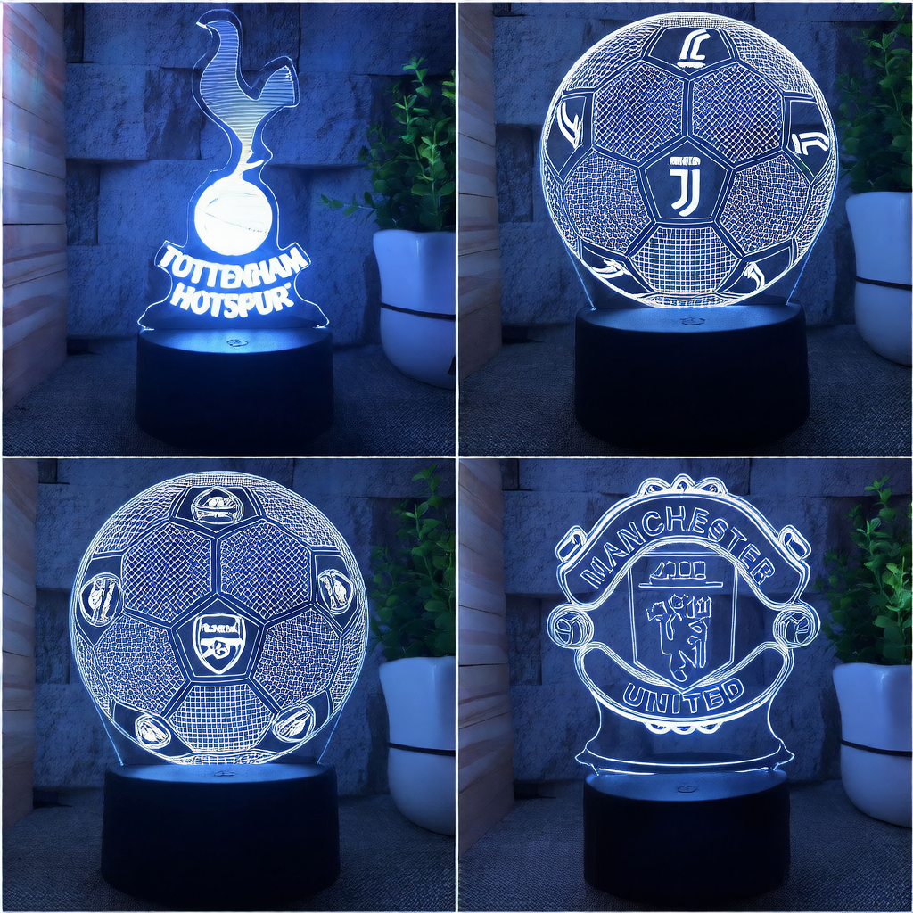 3D nightlight Football Club team logo